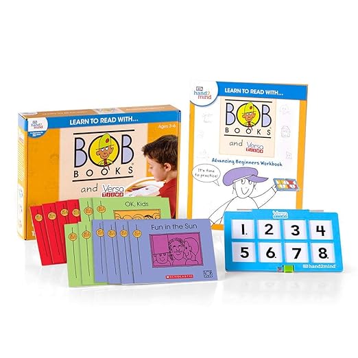Learn To Read With BOB Books And VersaTiles Advancing Beginner Set, Early Reader Books For Kids Ages 4-6