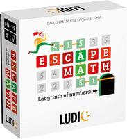 Ludic Escape Math Board Game for Ages 8-99 - Learning Games for Kids, Teens, and Adults, Math Games for Kids, Learning Toys, Addition and Subtraction Practice Board Gift, Educational Game, Homeschool