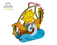 3D-puzzle coloring Sailboat