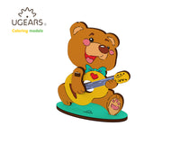 3D-puzzle coloring Bear-cub
