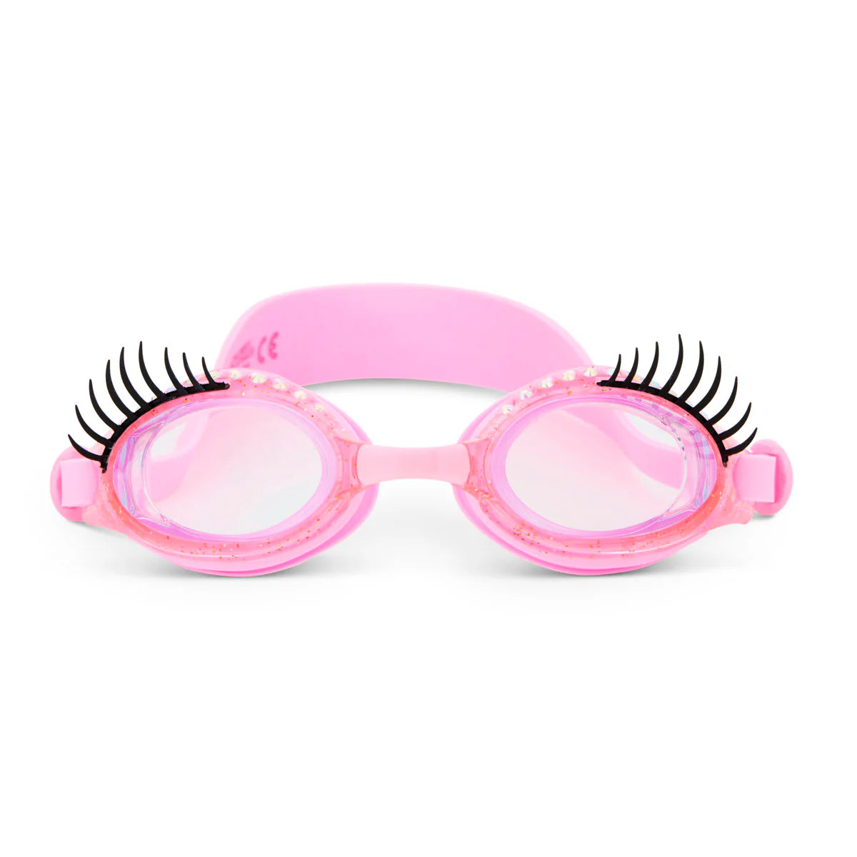 Powder Puff Pink Splash Lash Swim Goggles | The Brain Train TT