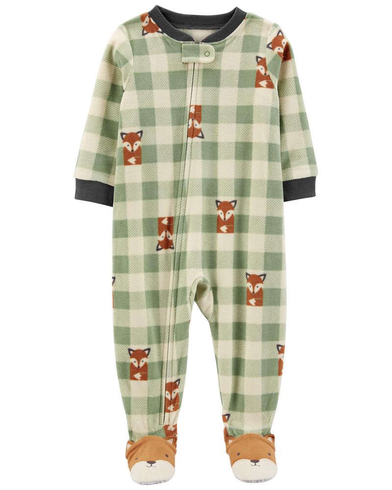 Baby 1-Piece Fox Fleece Footie PJs