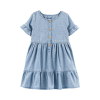 Toddler Girls Denim Dress