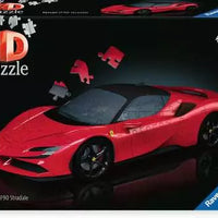 3D Puzzle Car Ferrari SF90 Stradale - 108 Pieces