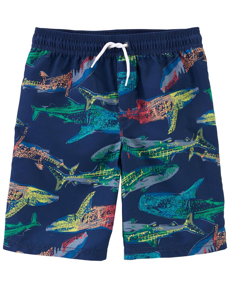 Kid Shark Swim Trunks