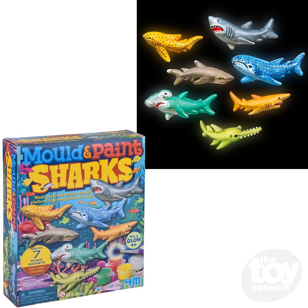 Mould & Paint/Glow-In-The-Dark Sharks