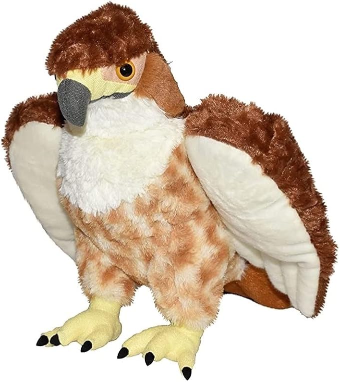 Wild Republic Red Tailed Hawk Plush, Stuffed Animal, Plush Toy, Gifts Kids, Cuddlekins, 12 Inches