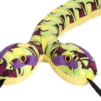 Snake Plush Stuffed Animal Toy, Gifts for Kids, Siamese Whirlpool, 54 Inches