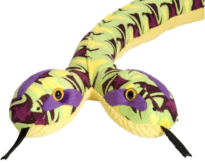 Snake Plush Stuffed Animal Toy, Gifts for Kids, Siamese Whirlpool, 54 Inches
