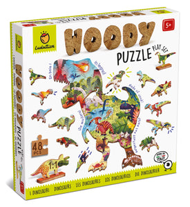 Ludattica - Woody Puzzle - Dinosaur