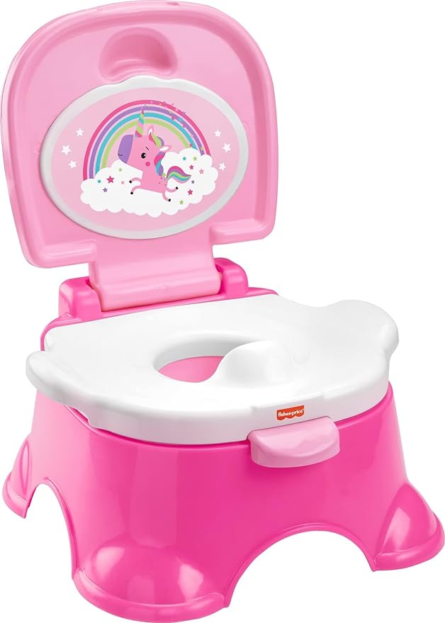 Fisher-Price 3-in-1 Unicorn Tunes Potty Training Toilet Ring and