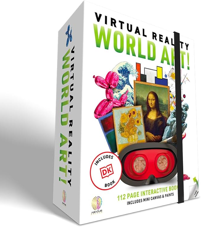 Virtual Reality World Art! - Illustrated Interactive VR Book and STEM Learning Activity Set - for Ages 8 and Up