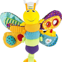 Lamaze Clip and Go Freddie the Firefly Clip On Stroller Toy - Soft Baby Hanging Toys - Baby Crinkle Toys with High Contrast Colors - Baby Travel Toys Ages 0 Months and Up