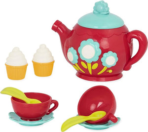 Battat – Pretend Play Tea Set – Singing Teapot – Musical Toddler Toys – Toy Tea Cups & Saucers – 3 Years + – Musical Tea Set