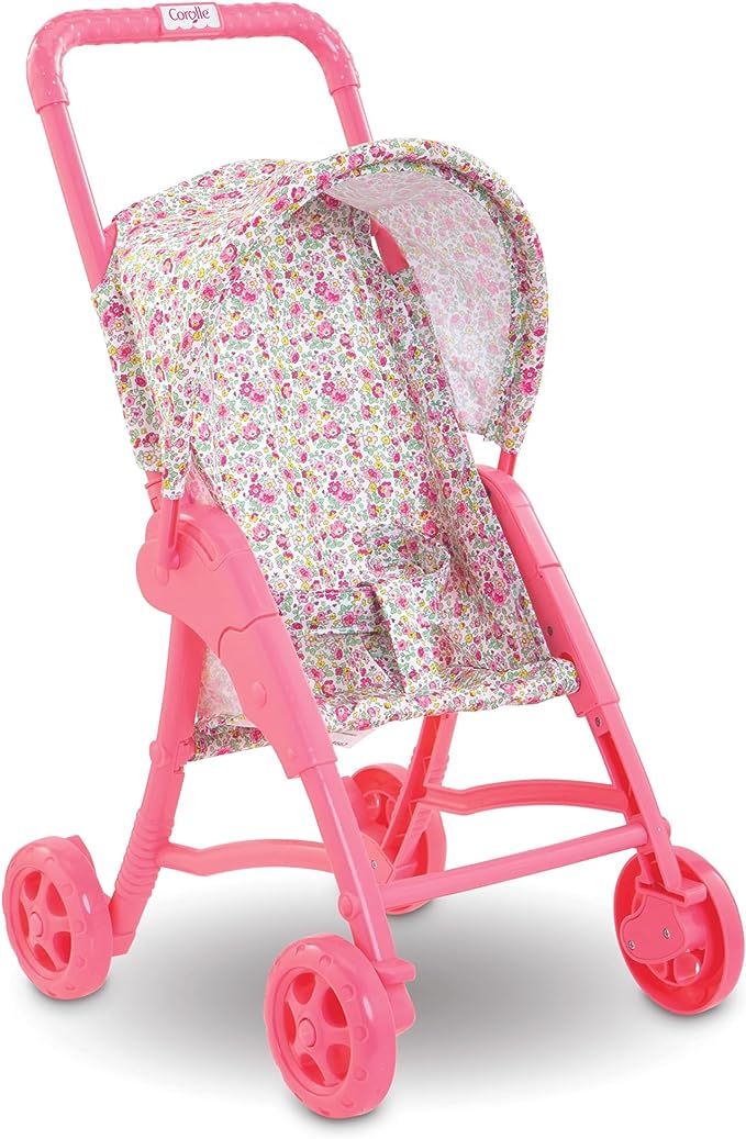 Baby Doll Stroller with Folding Canopy - Mon Premier Poupon Accessory fits 12