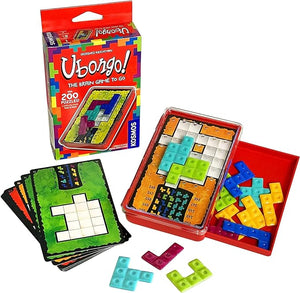 Ubongo The Brain Game to Go | Thames & Kosmos | Fast-Paced, Addictive, and Easy-to-Learn | Convenient Self Contained Carrying Case | Solo Geometric Puzzle Game | for Ages 8 and Up