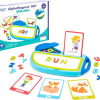 Educational Insights AlphaMagnets GO! Spelling Activity Set, 73 Pieces, Easter Basket Stuffer, Gift for Toddlers Ages 4+