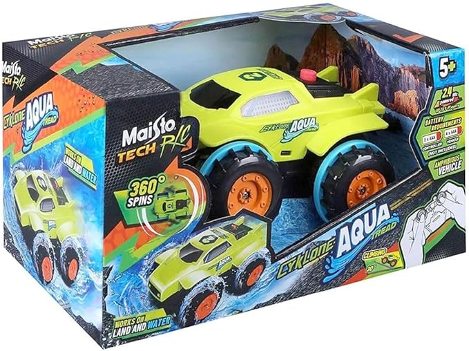 Maisto Tech Remote Control Cyklone Aqua Tread - Green / Red