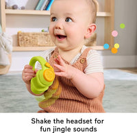 Fisher-Price Newborn Toys Level-Up Little Gamer Gift Set, Baby Rattle Teether & Crinkle Activities for Infants Ages 3+ Months
