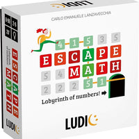 Ludic Escape Math Board Game for Ages 8-99 - Learning Games for Kids, Teens, and Adults, Math Games for Kids, Learning Toys, Addition and Subtraction Practice Board Gift, Educational Game, Homeschool