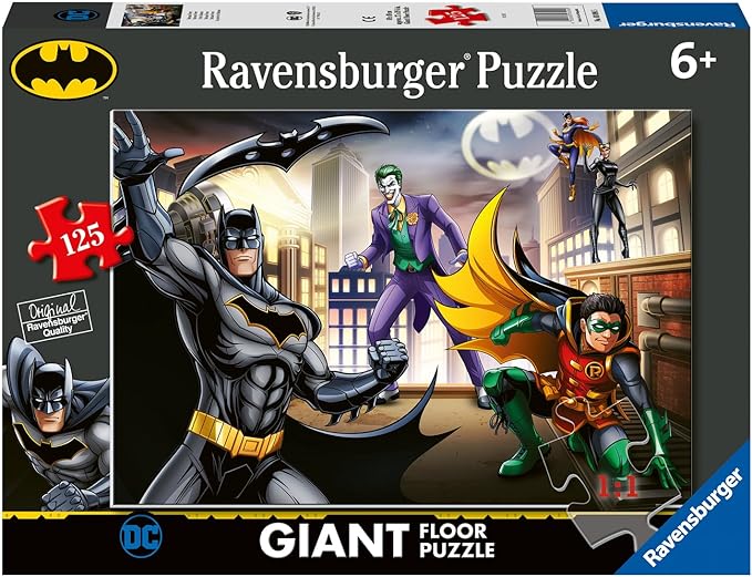 Ravensburger Batman 125 Piece Giant Floor Puzzle for Kids - Every Piece is Unique, Pieces Fit Together Perfectly