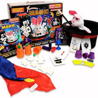 Magic Kit Deluxe Top Hat Magic Set – Over 175 Amazing Magic Tricks for Kids Magic Kit & Accessories - Magician Costume Kids Magic Toy