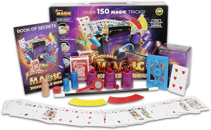 Fantasma Most Incredible Show Magic Set-150+ Tricks (6006) - Classic Beginner's Magic Kit for Boys and Girls 6 and Older, Blue