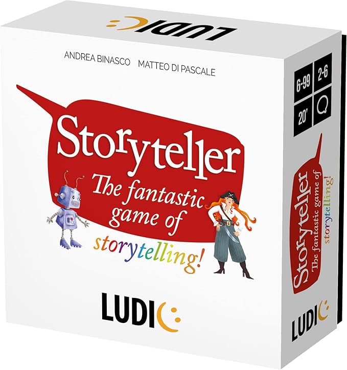 Ludic Storyteller - Kids Board Game, Family Board Games for Kids and Adults, 2 to 6 Players, Family Game, Kid Creativity Games, Brain Training Story Telling Game for Ages 6+, Create A Story Games