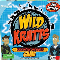 Kratts Race Around the World Board Game Multicolor, 5"