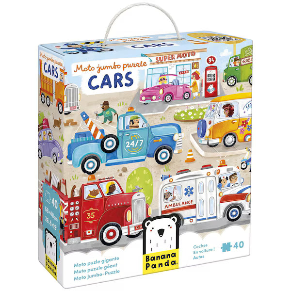 Moto Jumbo Puzzle Cars, 3+ Years