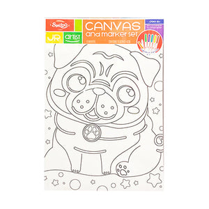 Canvas and Markers Set Dog / Cat