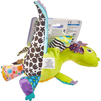 Lamaze Clip and Go Flip Flap Dragon Clip On Stroller Toy - Soft Baby Hanging Toys - Baby Crinkle Toys with High Contrast Colors - Baby Travel Toys Ages 0 Months and Up