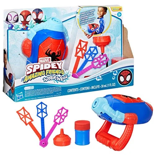 Spidey and His Amazing Friends Water-Webs Electronic Bubble Slinger