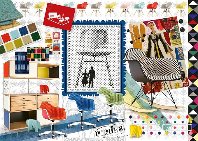 Ravensburger Eames Design Spectrum 1000 Piece Jigsaw Puzzle for Adults - 12000400 - Handcrafted Tooling, Made in Germany, Every Piece Fits Together Perfectly