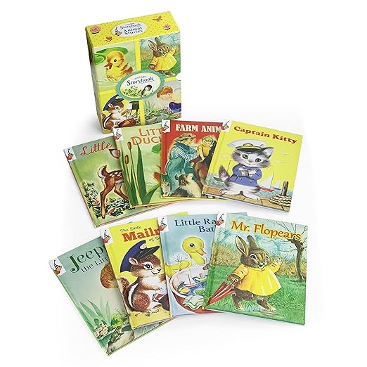 Animal Stories: Vintage Storybook Time Well Spent Boxed Slipcase Storage with 8 Classic Stories