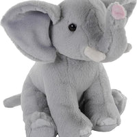 Earthkins Mini African Elephant, Stuffed Animal, 8 inch, Plush Toy, Eco-Friendly