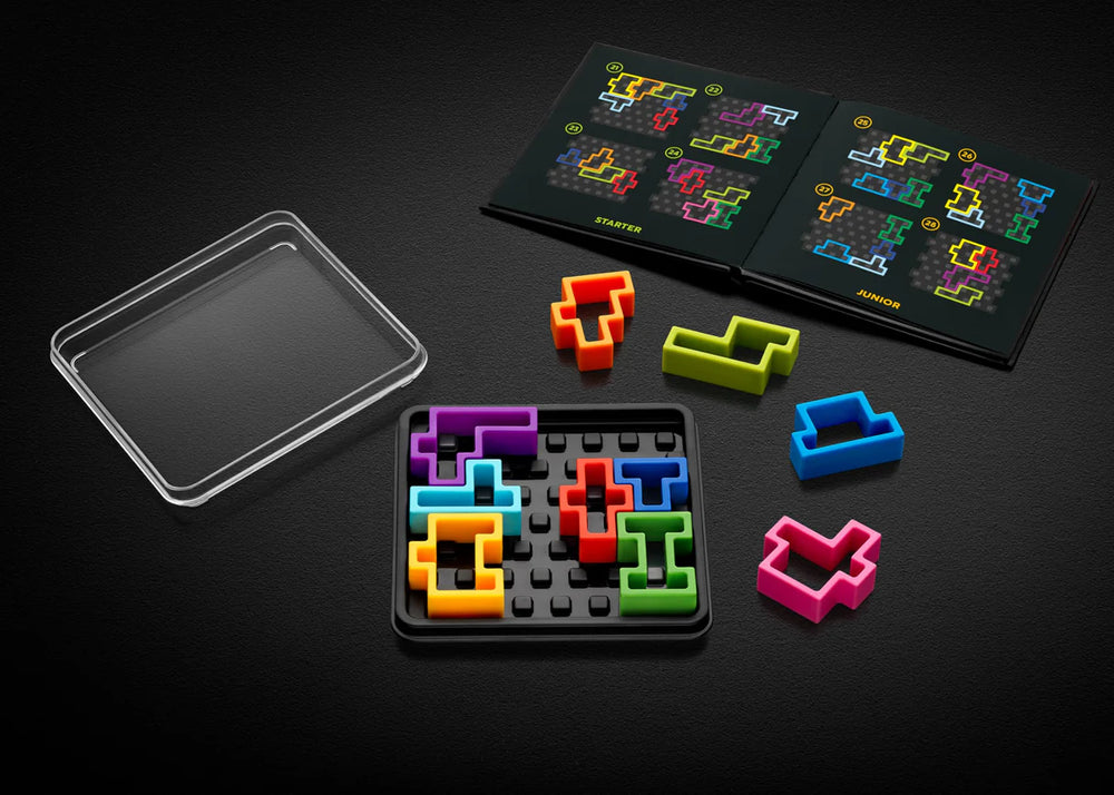 SmartGames IQ Deluxe: Square - 120 Challenges Featuring a Deluxe Travel Case for Ages 14 - Adult