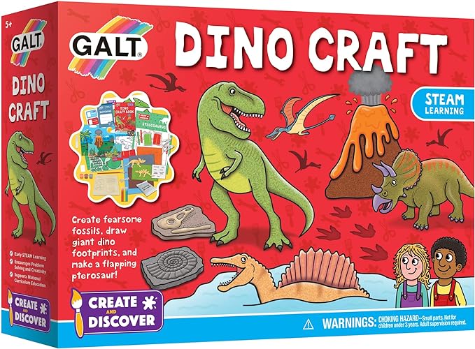 Create and Discover - Dino Craft, Craft Kits for Kids, Ages 5 Years Plus