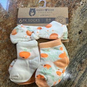 6 Pack Socks with Matching Headband