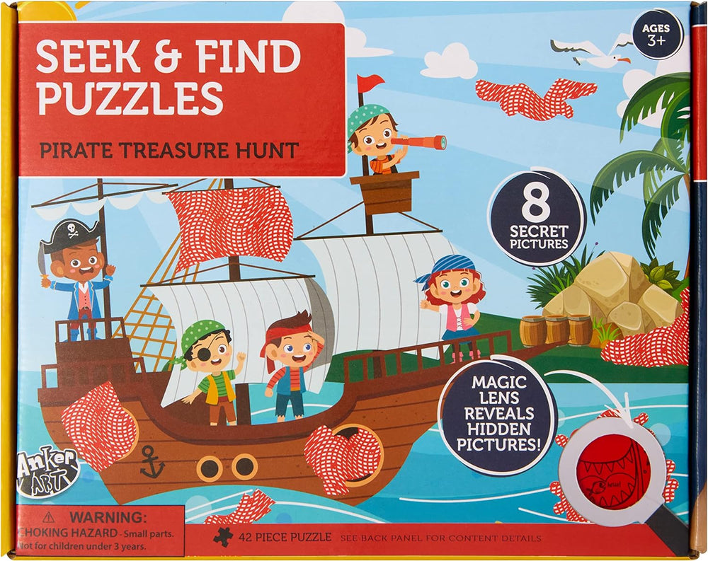 Seek & Find Puzzles Pirate Treasure Hunt