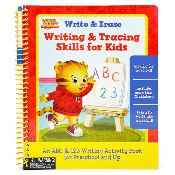 Daniel Tiger Write & Erase Writing & Tracing Skills for Kids