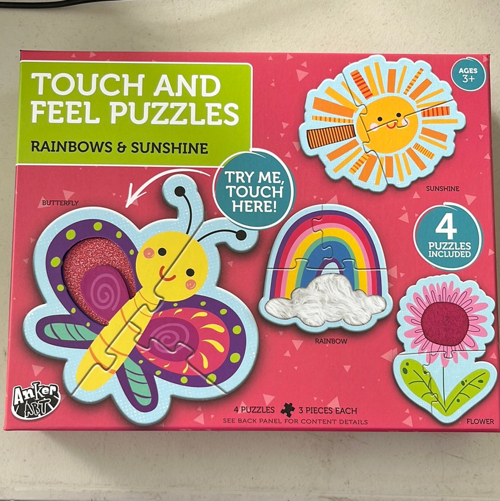 Touch & Feel Puzzles Rainbows & Sunshine