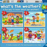 Children’s Puzzle What's the Weather? - 6 + 8 + 10 + 12 Pieces Puzzle