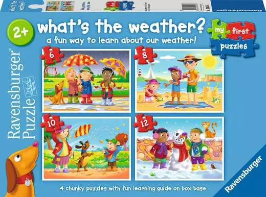 Children’s Puzzle What's the Weather? - 6 + 8 + 10 + 12 Pieces Puzzle