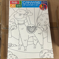 Canvas and Paint Set Unicorn / Llama