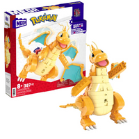 MEGA Pokémon Dragonite Large Scale Figure With Motion Building Set For Kids (388 Pcs)