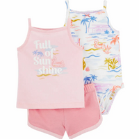 3-Piece Tropical Little Short Set - Baby Girl