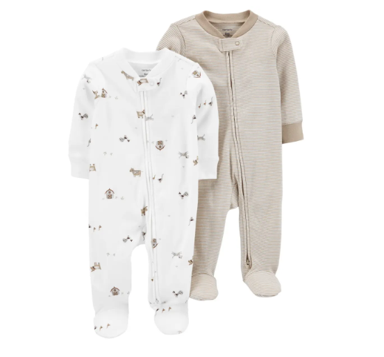 Infant Kid's 2-Pack Zip-Up Sleep and Play