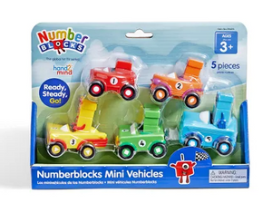 Numberblocks Mini Vehicles, Set of 5