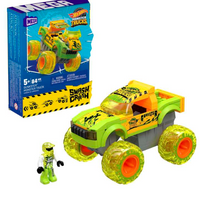 MEGA Hot Wheels Smash & Crash Gunkster Monster Truck Building Toy With 1 Figure (84 Pieces)